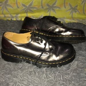 Chrome Doc Marten 3 eye shoe